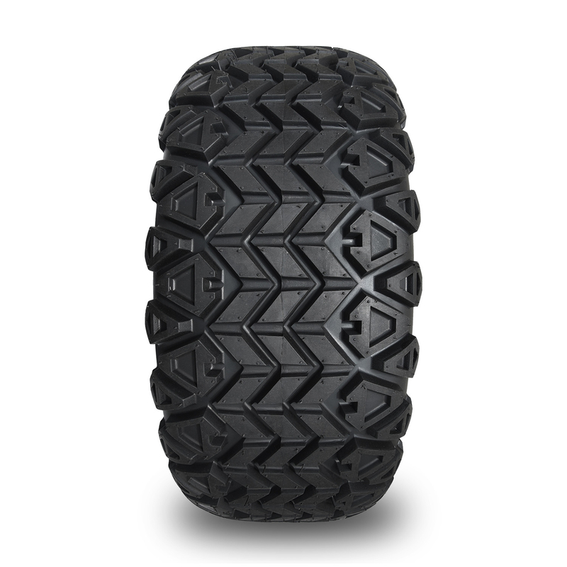 DOT 14 İnç Golf Arabası Jantları ve Lastikleri 22x10-14 Arazi Tipi Parlak Siyah 6 Kollu