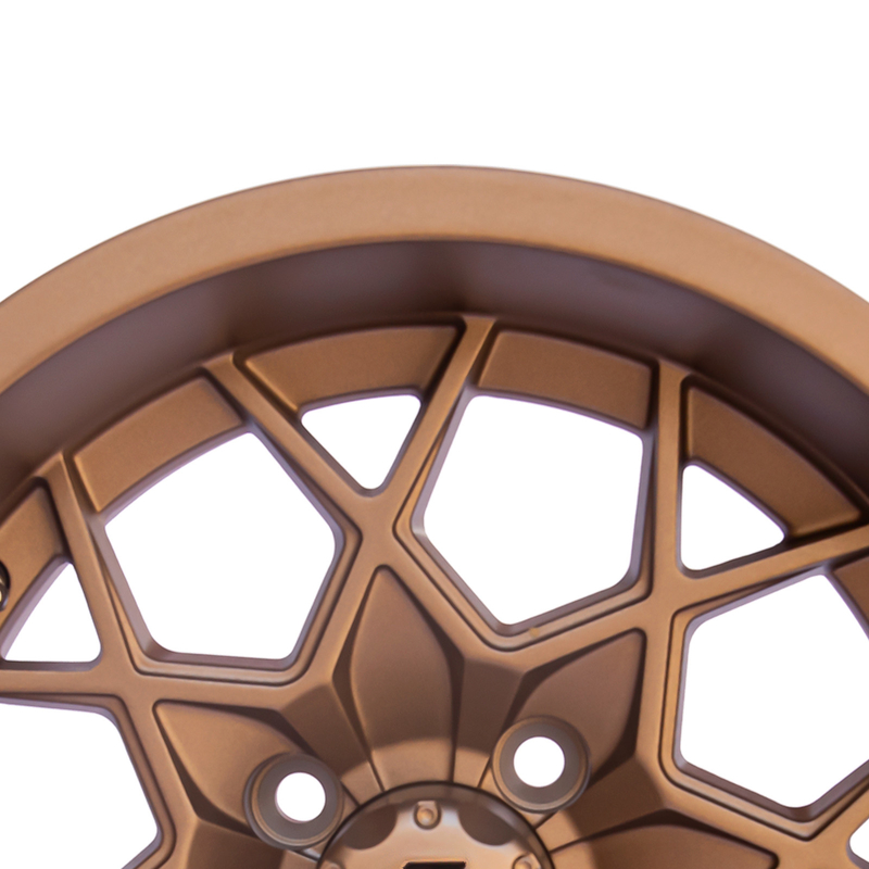 12 / 14 İnç Bronz Golf Arabası Alüminyum Jantlar 4X4 Cıvata Deseni -25 ET 101.6 PCD