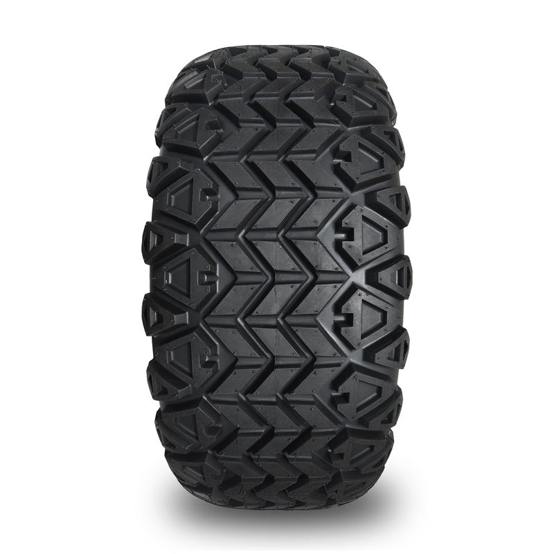 Makineli Parlak Siyah 14 Inch Golf Arabası Tekerlekleri Ve Lastikleri 22x10-14 Tüm Arazi DOT