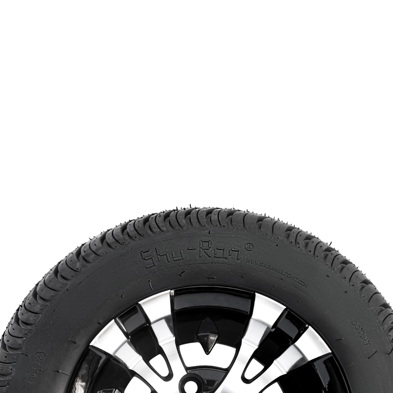 10 İnç Golf Arabası Tekerleği ve 205/50-10 DOT Sokak Lastiği Kombinasyonu -25 Ofset 4x4 Cıvata (101.6mm)