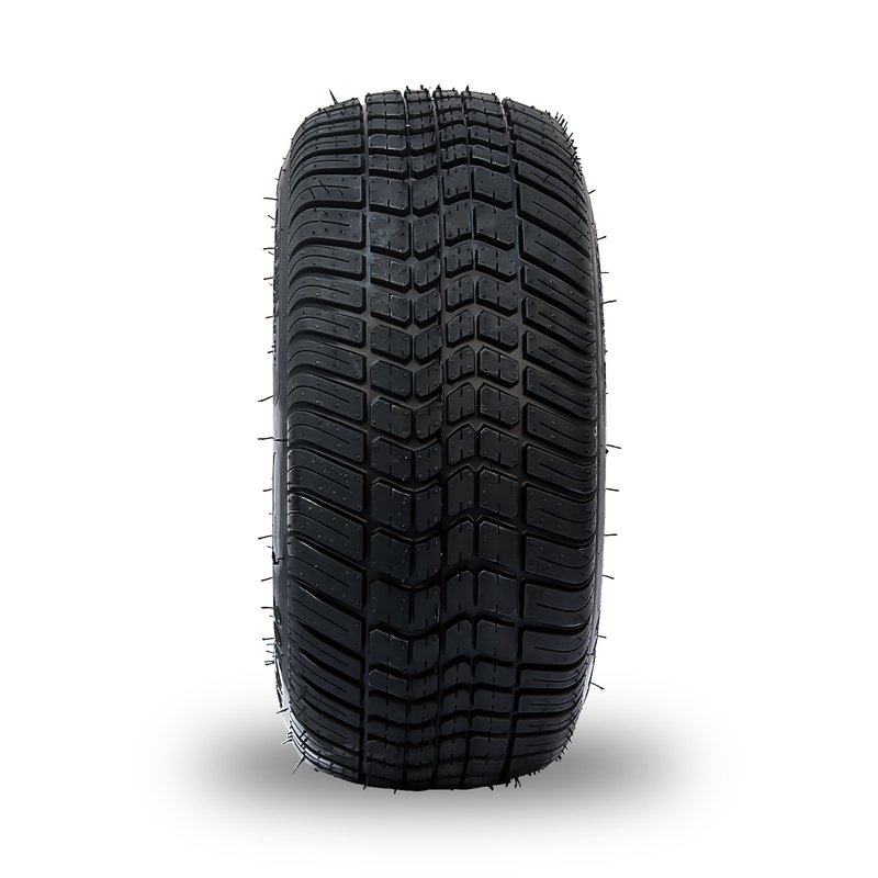 10'' Golf Arabası Jantı ve 205/50-10 DOT Sokak Lastiği Takımı - İşlenmiş/Parlak Siyah