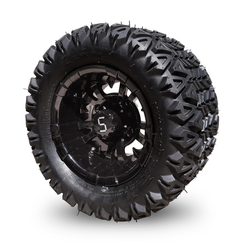 10 İnç Golf Arabası Jant ve Lastik Kombinasyonu 20×10-10 ATV İşlenmiş/Parlak Siyah