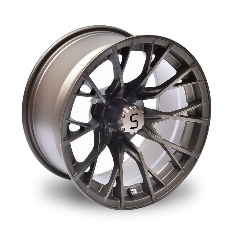 Gunmetal 14 İnç Golf Arabası Jantları ve Lastikleri 4/101.6 Cıvata Shuran New Starshine-419