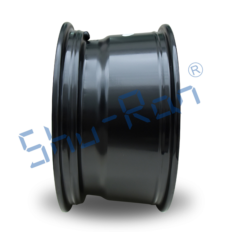 Shuran Yeni 14'lik Rim Mat Siyah Alüminyum Golf Arabası Tekerleği 14x7 Evrensel 4 Bolt Deseni