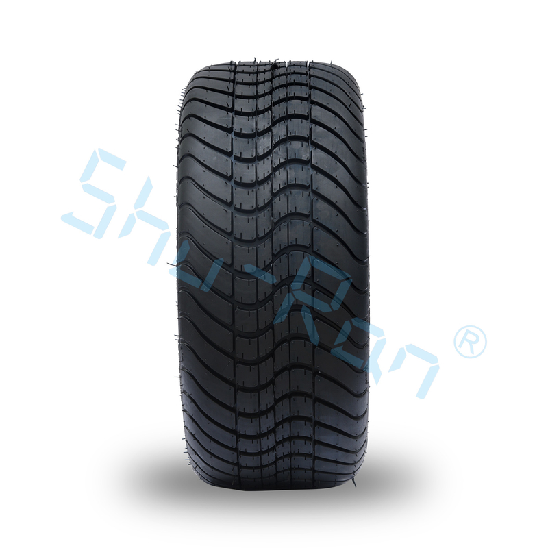 Golf Arabası İşlenmiş Gunmetal 14 inç Jantlar ve Sokak Lastiği, Golf Arabası için Alaşım Jant ve Lastik Kombinasyonu