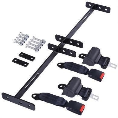 2 Evrensel Geri Çekilebilir Golf Arabası Koltuk Kemerleri Bracket Kit EZGO Yamaha Kulüp Arabası ile Uyumlu