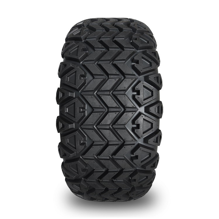 Golf arabası 14 inç parlak siyah tekerlekler ve 22x10-14 DOT lastikler