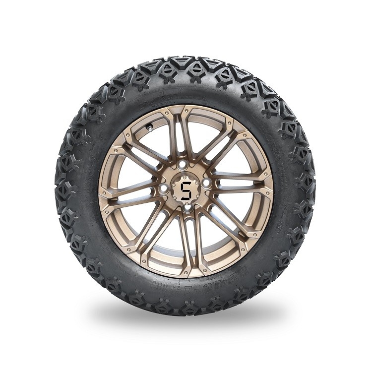 14'' Bronz Jantlar ve Golf Arabaları/ATV için 22x10-14 Lastik Kombinasyonu, 4 katlı Tubeless