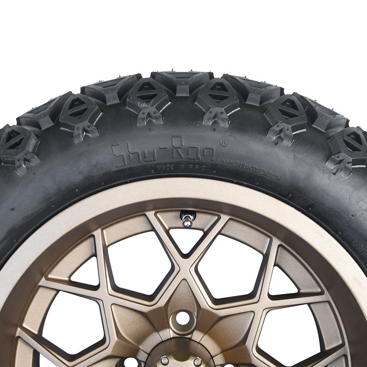 Golf Arabası 14'' Bronz Jantlar ve 22x10-14 Lastikler Yükseltme Gerekli PCD 1/101.6