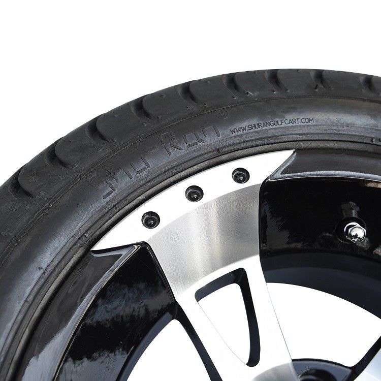 12'lik golf arabası tekerlekleri ve 215/35-12 düşük profilli golf arabası lastikleri kombinasyonu - 4 adet