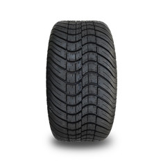 10'' Golf Arabası Jantı ve 205/50-10 DOT Sokak Lastiği Takımı - İşlenmiş/Parlak Siyah