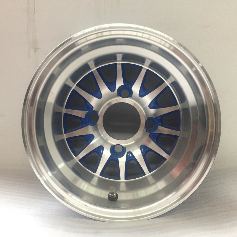 10'' Golf Arabası Jantı ve 205/50-10 DOT Sokak Lastiği Takımı - İşlenmiş/Parlak Siyah