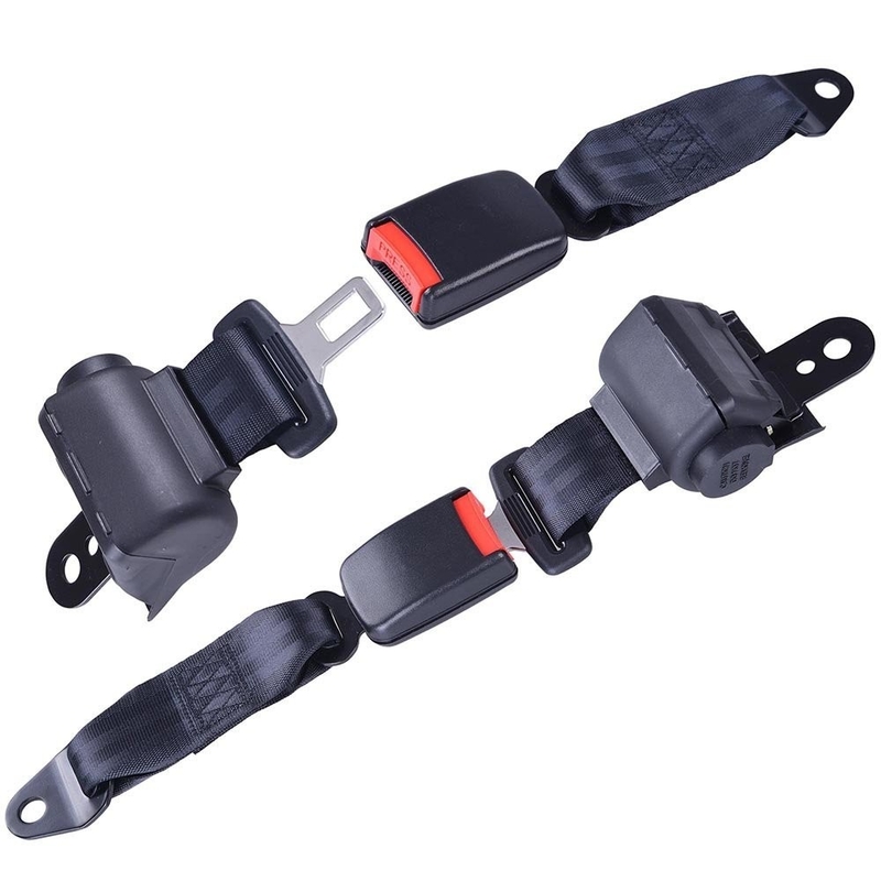 2 Evrensel Geri Çekilebilir Golf Arabası Koltuk Kemerleri Bracket Kit EZGO Yamaha Kulüp Arabası ile Uyumlu