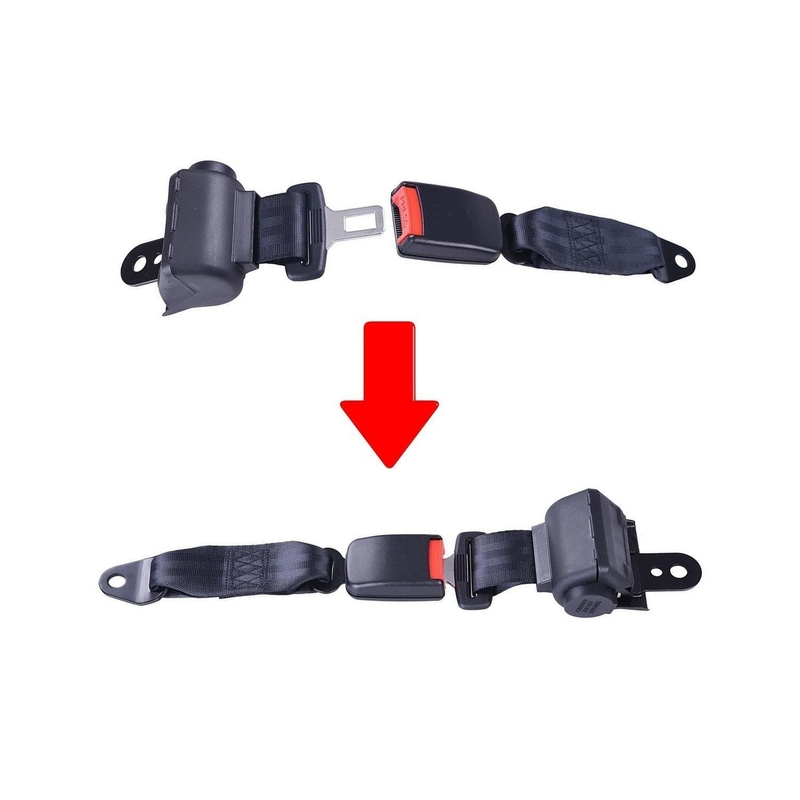 2 Evrensel Geri Çekilebilir Golf Arabası Koltuk Kemerleri Bracket Kit EZGO Yamaha Kulüp Arabası ile Uyumlu